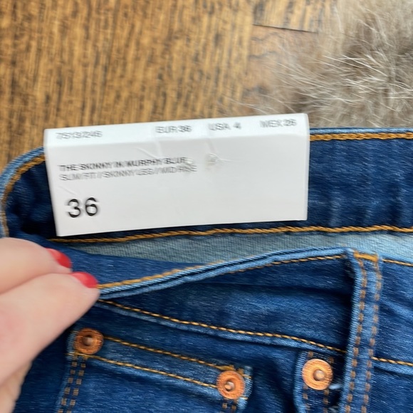ZARA the skinny in murphy blue NWT $49.90 - Picture 4 of 7